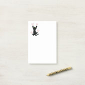 Schwarze Katzen Post-it Klebezettel (Auf Schreibtisch)