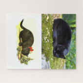 Schwarze Katzen Puzzle (Horizontal)