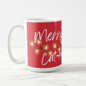 Schwarze Katzen Regel! Merry Cat-mas Kaffeetasse (Links)