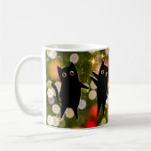 Schwarze Katzen Regel! Mini-Panther-Liebe zu Weihn Kaffeetasse (Links)