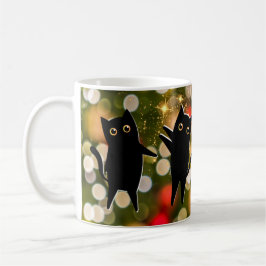 Schwarze Katzen Regel! Mini-Panther-Liebe zu Weihn Kaffeetasse