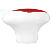 Schwarze Katzen-Rot-Herz Keramikknauf (Seitenansicht)