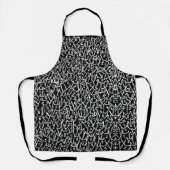 Schwarze Katzen Schürze (Vorderseite)