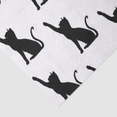 Schwarze Katzen Seidenpapier (Detail)