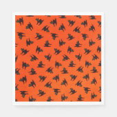 Schwarze Katzen Serviette (Vorderseite)