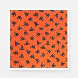 Schwarze Katzen Serviette