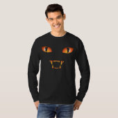 Schwarze Katzen-Shirts Halloween-Katzen-T - T-Shirt (Vorne ganz)
