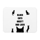 Schwarze Katzen sind kein schlechtes Glück Magnet (Horizontal)