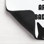 Schwarze Katzen sind kein schlechtes Glück Mousepad (Ecke)