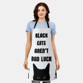 Schwarze Katzen sind kein schlechtes Glück Schürze (Getragen)