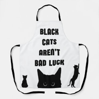 Schwarze Katzen sind kein schlechtes Glück Schürze