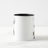 Schwarze Katzen sind magische Zwei-Tone-Tasse Tasse (Zentrum)