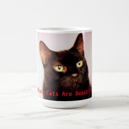 Schwarze Katzen sind schöne Tasse (Mittel)