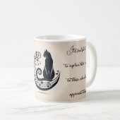 Schwarze Katzen sind wie eine Musikkarte Kaffeetasse (VorderseiteRechts)