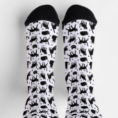 Schwarze Katzen Socken (Oben)