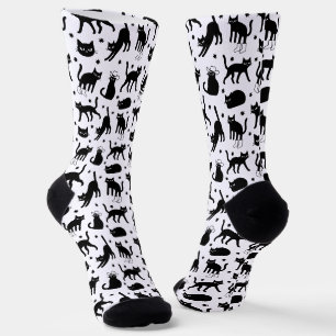 Schwarze Katzen Socken