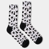 Schwarze Katzen Socken (Rechts)