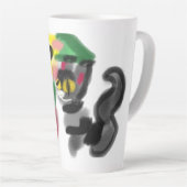 Schwarze Katzen-Sonnenblumen  Milchtasse (Rechte Ecke)