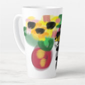 Schwarze Katzen-Sonnenblumen  Milchtasse (Linke Ecke)