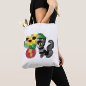 Schwarze Katzen Sonnenblumen Tasche (Von Nahem)