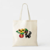 Schwarze Katzen Sonnenblumen  Tragetasche (Rückseite)