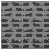 Schwarze Katzen Stoff (Muster)