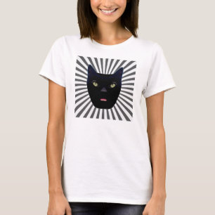 Schwarze Katzen-T - Shirt