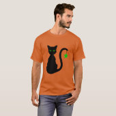 Schwarze Katzen-T - Shirt (Vorne ganz)