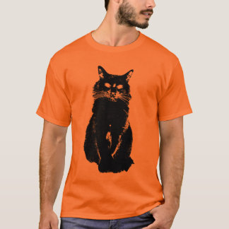 Schwarze Katzen-T - Shirt