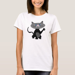 Schwarze Katzen-T-Shirt T-Shirt