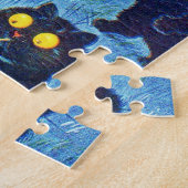 Schwarze Katzen tanzen im Mondlicht, Louis Wain Puzzle (Seite)
