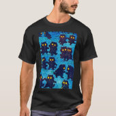 Schwarze Katzen tanzen im Mondlicht, Louis Wain T-Shirt (Vorderseite)