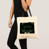 Schwarze Katzen-Tasche Tragetasche (Vorderseite (Produkt))