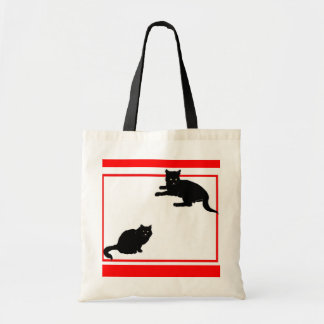 Schwarze Katzen-Tasche Tragetasche