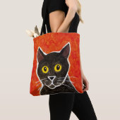 Schwarze Katzen-Taschen-Tasche Tasche (Von Nahem)