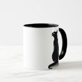 Schwarze Katzen Tasse (VorderseiteRechts)
