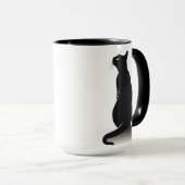 Schwarze Katzen Tasse (VorderseiteRechts)