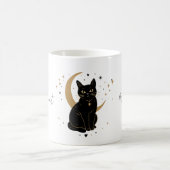 Schwarze Katzen-Tasse Kaffeetasse (Mittel)
