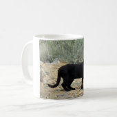 Schwarze Katzen-Tasse Kaffeetasse (Vorderseite Links)