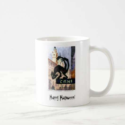 Schwarze Katzen-Tasse Kaffeetasse (Rechts)