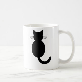 Schwarze Katzen-Tasse Kaffeetasse