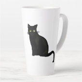 Schwarze Katzen-Tasse Milchtasse (Rechte Ecke)