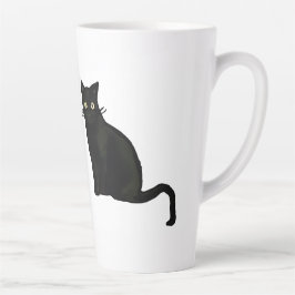 Schwarze Katzen-Tasse Milchtasse