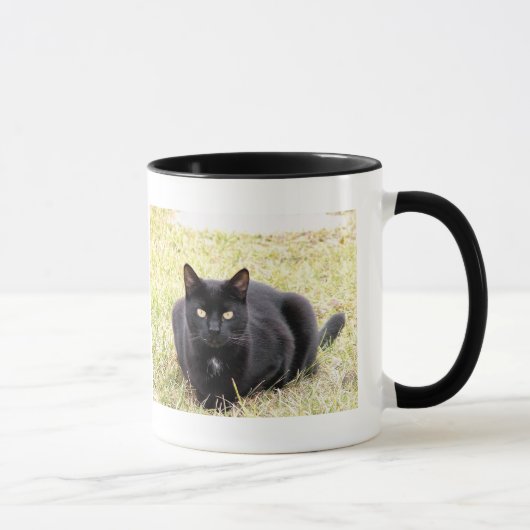 Schwarze Katzen-Tasse Tasse (Rechts)