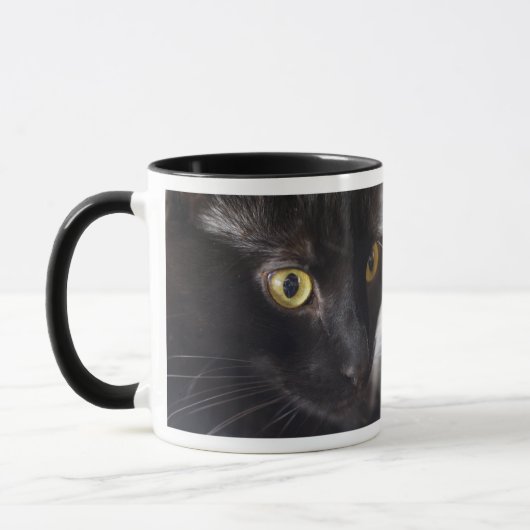 Schwarze Katzen-Tasse Tasse (Links)