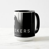 Schwarze Katzen-Tasse Tasse (VorderseiteRechts)