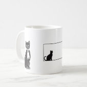 Schwarze Katzen Tassen (Vorderseite Links)