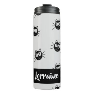 Schwarze Katzen Thermosbecher