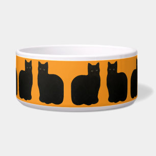 Schwarze Katzen-Tier-Rettung Maureen Girard Magie Napf