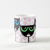 Schwarze Katzen u. Tatzen - TASSE (Mittel)